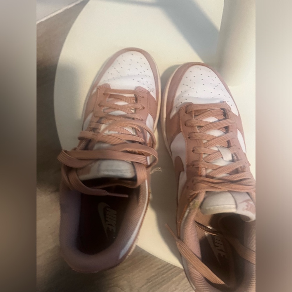 Nike Blush and White Athletic Shoes